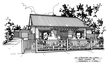 Drawing (series) - Architectural drawing, 63 Athelstan Road, Camberwell, 2002