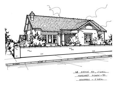 Drawing (series) - Architectural drawing, 4A Avenue Road, Camberwell, 2002