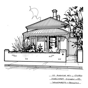 Drawing (series) - Architectural drawing, 10 Avenue Road, Camberwell, 2002
