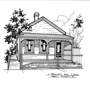 Drawing (series) - Architectural drawing, 11 Bellett Avenue, Camberwell, 2002