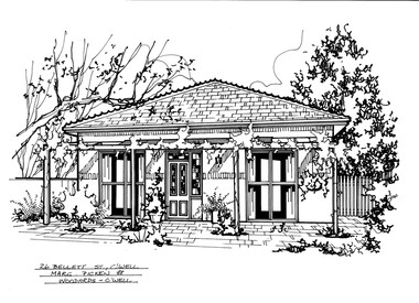 Drawing (series) - Architectural drawing, 26 Bellett Street, Camberwell, 2002