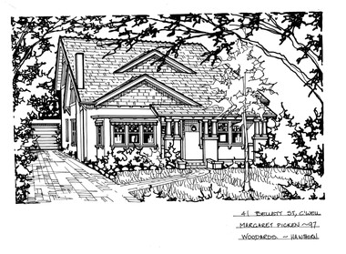 Drawing (series) - Architectural drawing, 41 Bellett Street, Camberwell, 2002