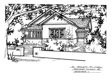 Drawing (series) - Architectural drawing, 46 Bellett Street, Camberwell, 2002
