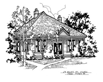 Drawing (series) - Architectural drawing, 29 Bowen Street, Camberwell, 2002