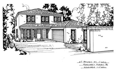 Drawing (series) - Architectural drawing, 47 Bowen Street, Camberwell, 2002