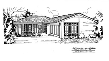 Drawing (series) - Architectural drawing, 51 Bowen Street, Camberwell, 2002