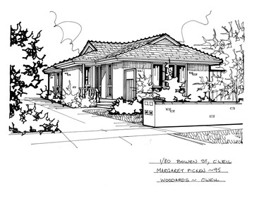 Drawing (series) - Architectural drawing, 1/80 Bowen Street, Camberwell, 2002