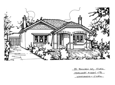 Drawing (series) - Architectural drawing, 85 Bowen Street, Camberwell, 2002