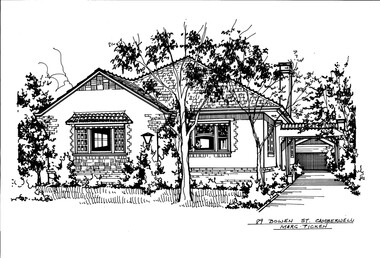 Drawing (series) - Architectural drawing, 89 Bowen Street, Camberwell, 2002