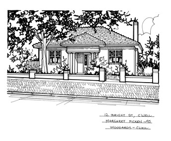 Drawing (series) - Architectural drawing, 12 Bright Street, Camberwell, 2002