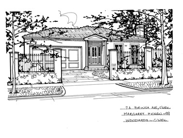 Drawing (series) - Architectural drawing, 7A Bringa Avenue, Camberwell, 2002