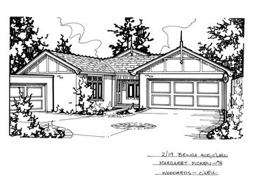 Drawing (series) - Architectural drawing, 2/19 Bringa Avenue, Camberwell, 2002