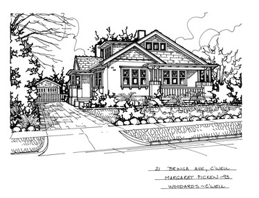 Drawing (series) - Architectural drawing, 21 Bringa Avenue, Camberwell, 2002