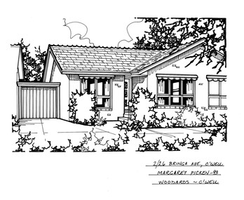 Drawing (series) - Architectural drawing, 2/26 Bringa Avenue, Camberwell, 2002