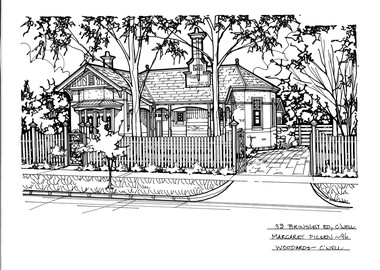 Drawing (series) - Architectural drawing, 33 Brinsley Road, Camberwell, 2002
