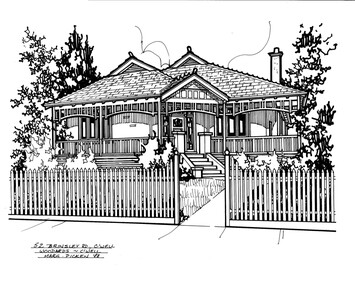 Drawing (series) - Architectural drawing, 52 Brinsley Road, Camberwell, 2002