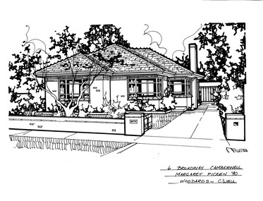 Drawing (series) - Architectural drawing, 6 Broadway, Camberwell, 2002