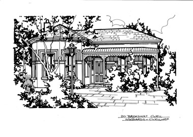 Drawing (series) - Architectural drawing, 20 Broadway, Camberwell, 2002
