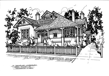 Drawing (series) - Architectural drawing, 31 Broadway, Camberwell, 2002