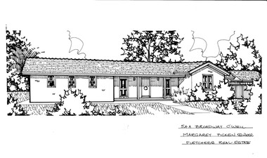 Drawing (series) - Architectural drawing, 54A Broadway, Camberwell, 2002