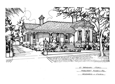 Drawing (series) - Architectural drawing, 61 Broadway, Camberwell, 2002