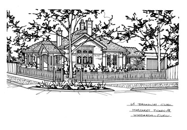 Drawing (series) - Architectural drawing, 65 Broadway, Camberwell, 2002