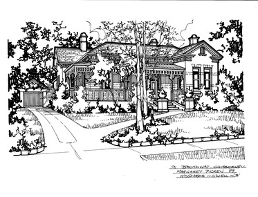 Drawing (series) - Architectural drawing, 91 Broadway, Camberwell, 2002