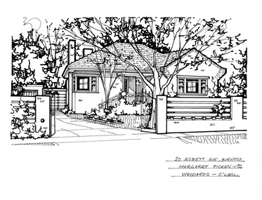 Drawing (series) - Architectural drawing, 20 Aisbett Avenue, Burwood, 2002