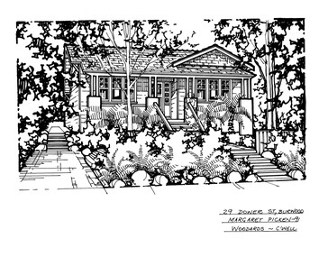 Drawing (series) - Architectural drawing, 29 Dower Street, Burwood, 2002