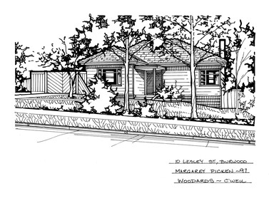 Drawing (series) - Architectural drawing, 10 Lesley Street, Burwood, 2002