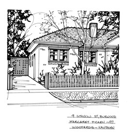 Drawing (series) - Architectural drawing, 9 Lithgow Street, Burwood, 2002