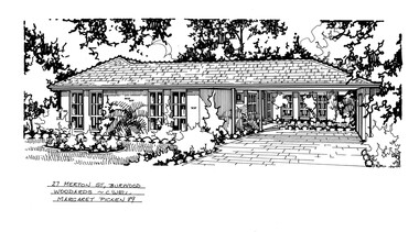 Drawing (series) - Architectural drawing, 27 Merton Street, Burwood, 2002