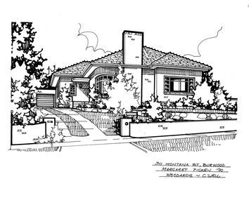 Drawing (series) - Architectural drawing, 30 Montana Street, Burwood, 2002