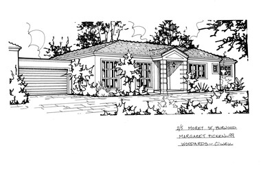Drawing (series) - Architectural drawing, 2/5 Morey Street, Burwood, 2002