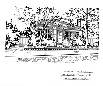Drawing (series) - Architectural drawing, 21 Morey Street, Burwood, 2002