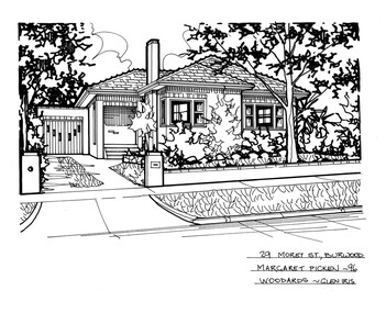 Drawing (series) - Architectural drawing, 29 Morey Street, Burwood, 2002