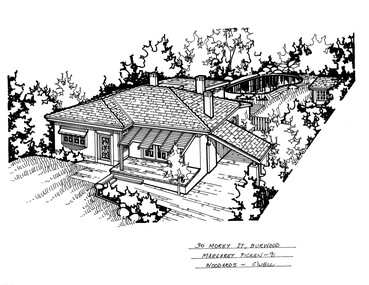Drawing (series) - Architectural drawing, 30 Morey Street, Burwood, 2002