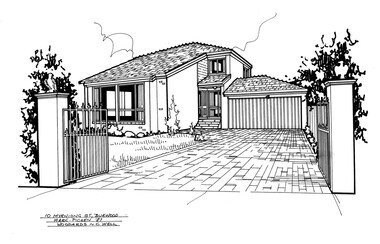 Drawing (series) - Architectural drawing, 10 Myrniong Street, Burwood, 2002