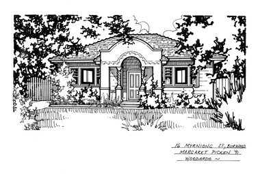 Drawing (series) - Architectural drawing, 16 Myrniong Street, Burwood, 2002