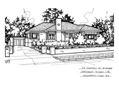 Drawing (series) - Architectural drawing, 24 Nerissa Street, Burwood, 2002