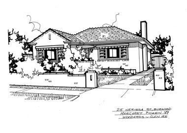 Drawing (series) - Architectural drawing, 25 Nerissa Street, Burwood, 2002