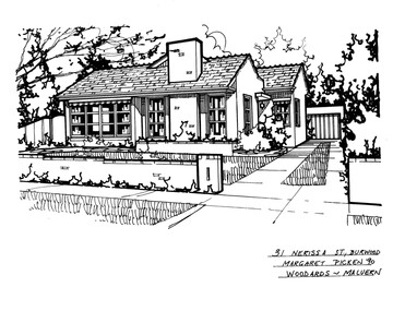 Drawing (series) - Architectural drawing, 31 Nerissa Street, Burwood, 2002