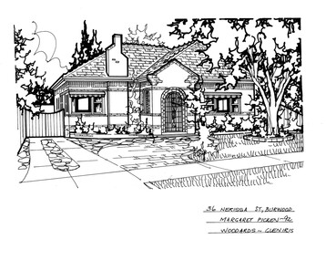 Drawing (series) - Architectural drawing, 36 Nerissa Street, Burwood, 2002