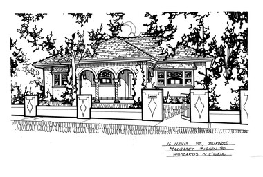 Drawing (series) - Architectural drawing, 16 Nevis Street, Burwood, 2002