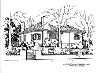 Drawing (series) - Architectural drawing, 11 Outlook Drive, Burwood, 2002