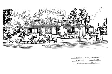 Drawing (series) - Architectural drawing, 40 Outlook Drive, Burwood, 2002