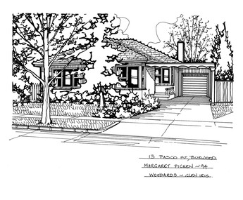 Drawing (series) - Architectural drawing, 13 Pasco Street, Burwood, 2002