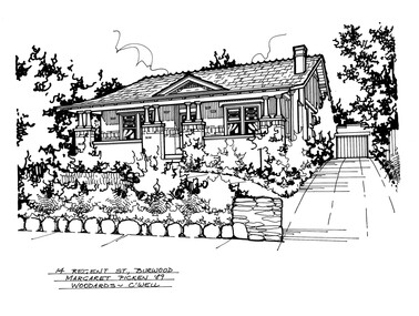 Drawing (series) - Architectural drawing, 14 Regent Street, Burwood, 2002
