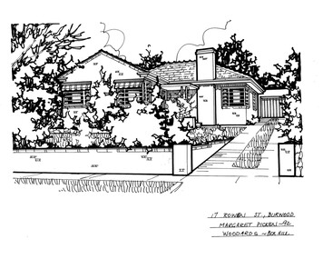 Drawing (series) - Architectural drawing, 17 Rowen Street, Burwood, 2002