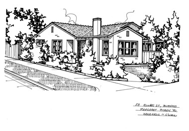 Drawing (series) - Architectural drawing, 58 Rowen Street, Burwood, 2002